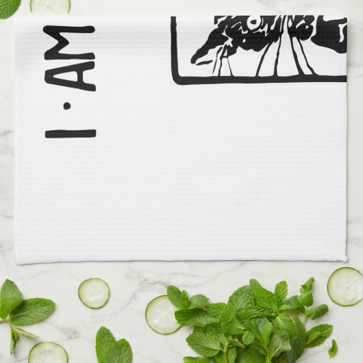 Black Cat Geschenke Geschirrtuch (Gefaltet)