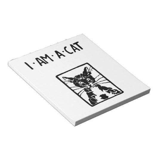 Black Cat Geschenke Notizblock (angewinkelt)