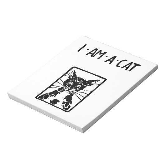 Black Cat Geschenke Notizblock (Rotiert)