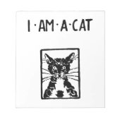 Black Cat Geschenke Notizblock (Vorderseite)