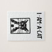 Black Cat Geschenke Puzzle (Horizontal)