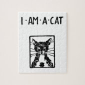 Black Cat Geschenke Puzzle (Vertikal)