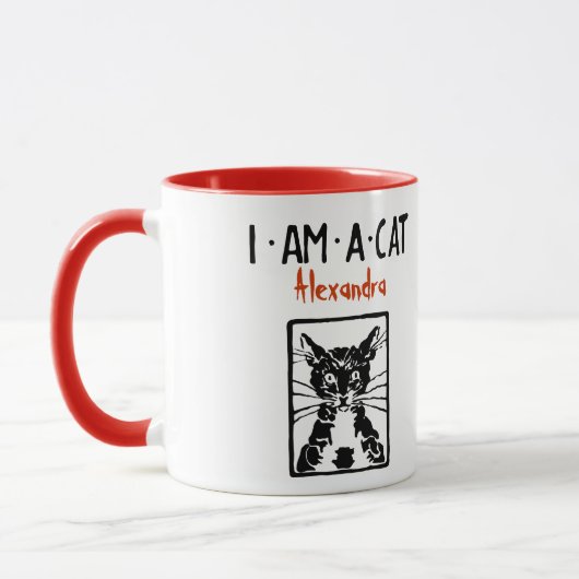 Black Cat Geschenke Tasse (Links)