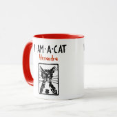 Black Cat Geschenke Tasse (Vorderseite Links)