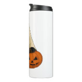 Black Cat Ghost mit Pumpkin Essential T - Shirt Thermosbecher (Nach rechts gedreht)