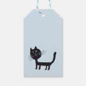 Black Cat Gift Tag Geschenkanhänger (Rückseite)