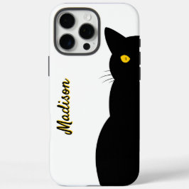 BLACK CAT Golden Eyes individuell einstellbar iPhone 16 Pro Max Hülle