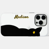 BLACK CAT Golden Eyes individuell einstellbar Case-Mate iPhone Hülle (Rückseite (Horizontal))