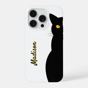 BLACK CAT Golden Eyes individuell einstellbar iPhone 15 Pro Hülle
