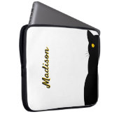 BLACK CAT Golden Eyes individuell einstellbar Laptopschutzhülle (Vorne Rechts)