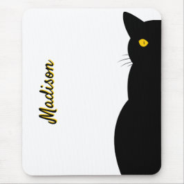 BLACK CAT Golden Eyes individuell einstellbar Mousepad