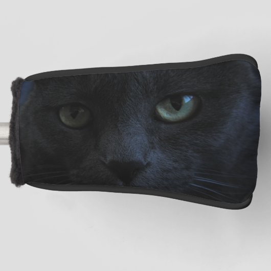 Black Cat Golf Head Cover Headcover (Vorderseite)