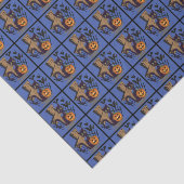 Black Cat Grabstein Fledermäuse Halloween Seidenpapier (Ausschnitt)