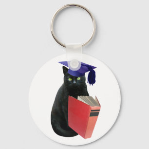 Black Cat Grad Schlüsselanhänger