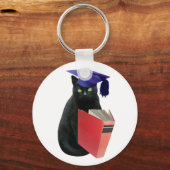 Black Cat Grad Schlüsselanhänger (Vorderseite)