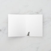 Black Cat Gravestone RIP Halloween kommt... Karte (Innenseite)