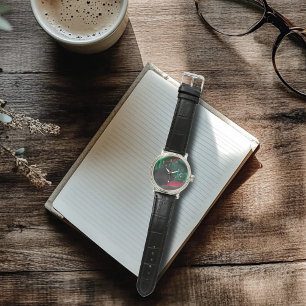 Black Cat Green Dragon Armbanduhr