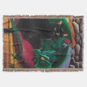 Black Cat Green Dragon Decke (Vorderseite)