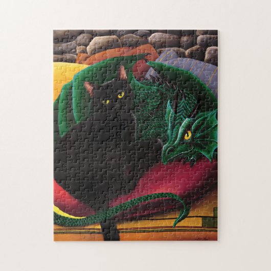 Black Cat Green Dragon Puzzle (Vertikal)