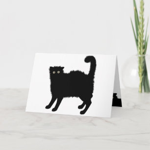 Black Cat Grußkarte Karte