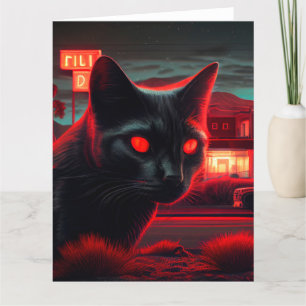 Black Cat Grußkarten Karte