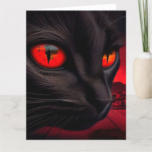 Black Cat Grußkarten Karte