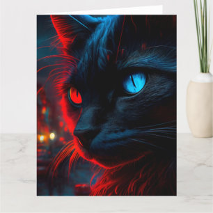 Black Cat Grußkarten Karte