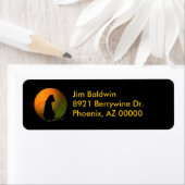 Black Cat Halloween Address Labels (Insitu)