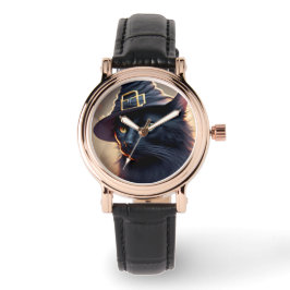 Black Cat Halloween Armbanduhr