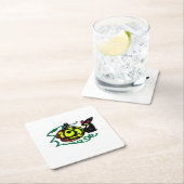 Black Cat Halloween Art Rechteckiger Pappuntersetzer (Vor Ort)