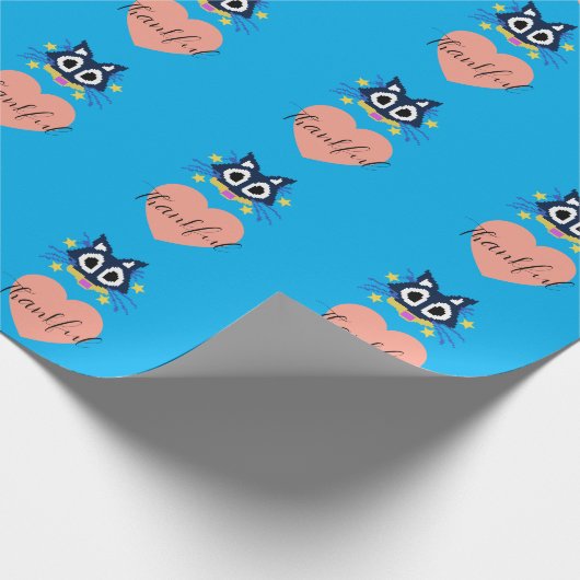 Black Cat Halloween Art - Spooky & Niedlich Geschenkpapier (Ecke)