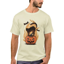 Black Cat Halloween Cat Lovers Starry Night Cat