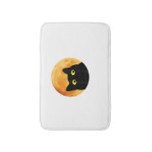 Black Cat Halloween Design Funny Cat Halloween Badematte (Vorderseite Vertikal)