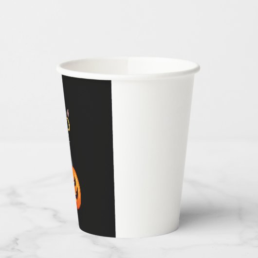 Black Cat Halloween Design � Spooky Pumpkin Art of Pappbecher (Links)