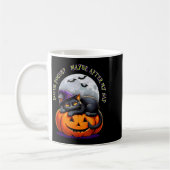 Black Cat Halloween Funny Pumpkin Costume Gift Kaffeetasse (Links)