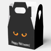 Black Cat Halloween Gefälligbox Geschenkschachtel (Geöffnet)