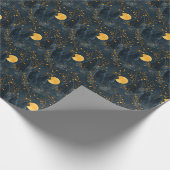 Black Cat Halloween Gift Wrapping Paper Wrap Geschenkpapier (Ecke)