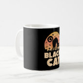 Black Cat Halloween Kaffeetasse (Vorderseite Links)