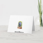 Black Cat Halloween Karte (Rückseite)