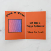 Black Cat Halloween Karte (Innenseite)