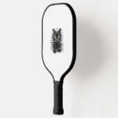 Black Cat Halloween Kostüm Spooky Kitty Cat Kitte Pickleball Schläger (Links)