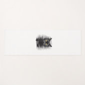 Black Cat Halloween Kostüm Spooky Kitty Cat Kitte Yogamatte (Vorderseite (Horizontal))