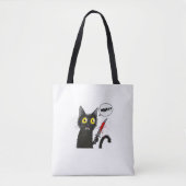 Black Cat Halloween Kostüm Was Funny Cover Tasche (Vorderseite)