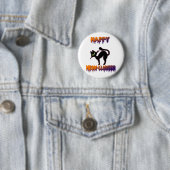 Black Cat Halloween Kürkin Halloween Button (Beispiel)