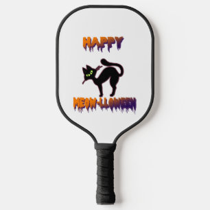 Black Cat Halloween Kürkin Halloween Pickleball Schläger