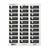 Black Cat Halloween Labels (Vorne)