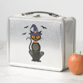 Black Cat Halloween Metall Brotdose (Beispiel)