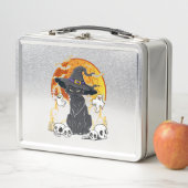 Black Cat Halloween Metall Brotdose (Beispiel)