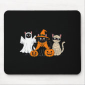 Black Cat Halloween Mousepad (Vorne)
