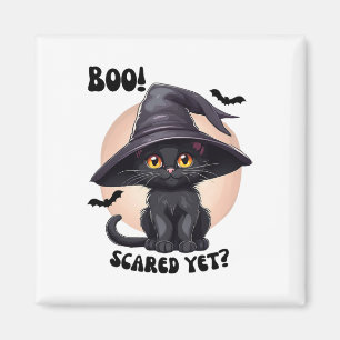 Black Cat Halloween Niedlich Vintag Black Kitten B Magnet